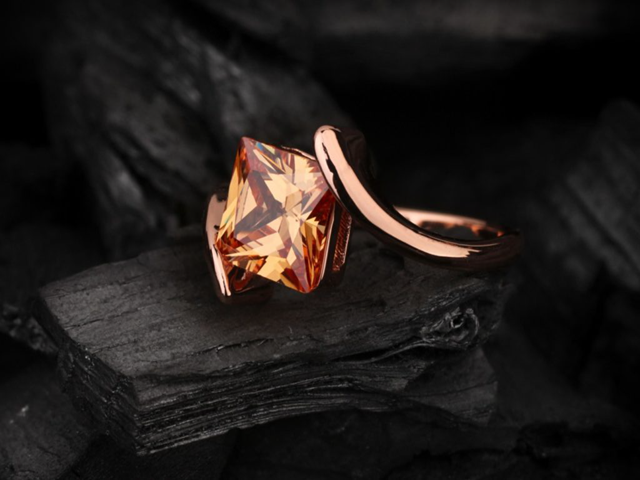 Imperial Topaz Rose Gold Ring